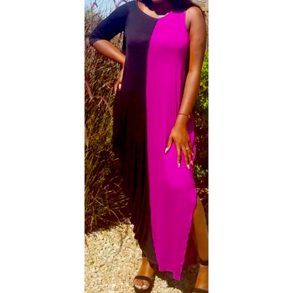 Dress one arm, side slit, and asymmetrical detail - Picture 1 of 3